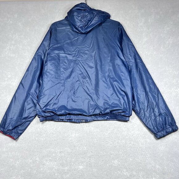 Vintage Izod Lacoste Windbreaker Mens Size Large Blue Full Zip Jacket Hooded - Picture 8 of 13